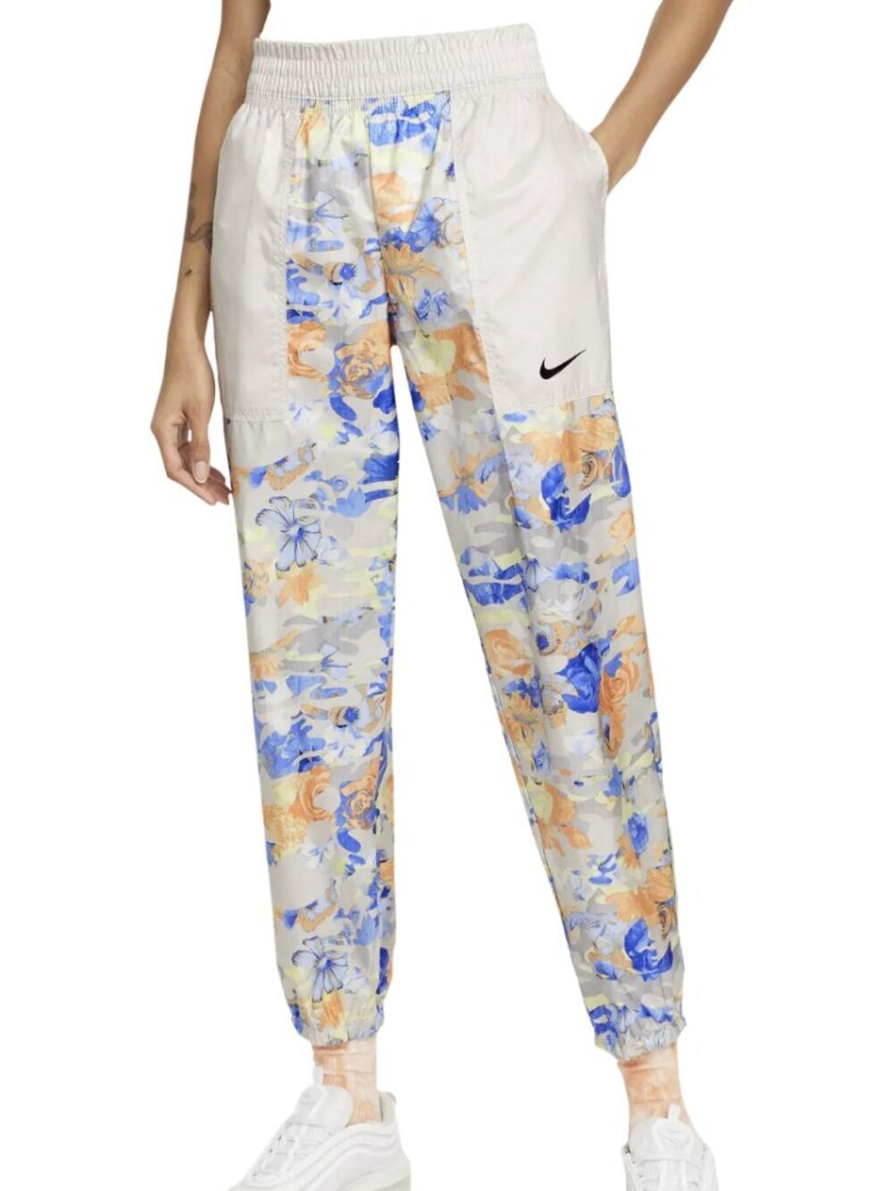 Nike Floral Camo Woven Track Pants Joggers Womens M